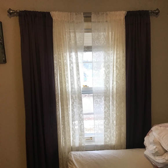 — #2 Deep Purple Pretty Curtains Set 🍆 - Picture 3 of 8